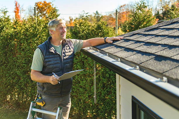 Professional Hail Damage Roof Repair technician working in Hanover, MN